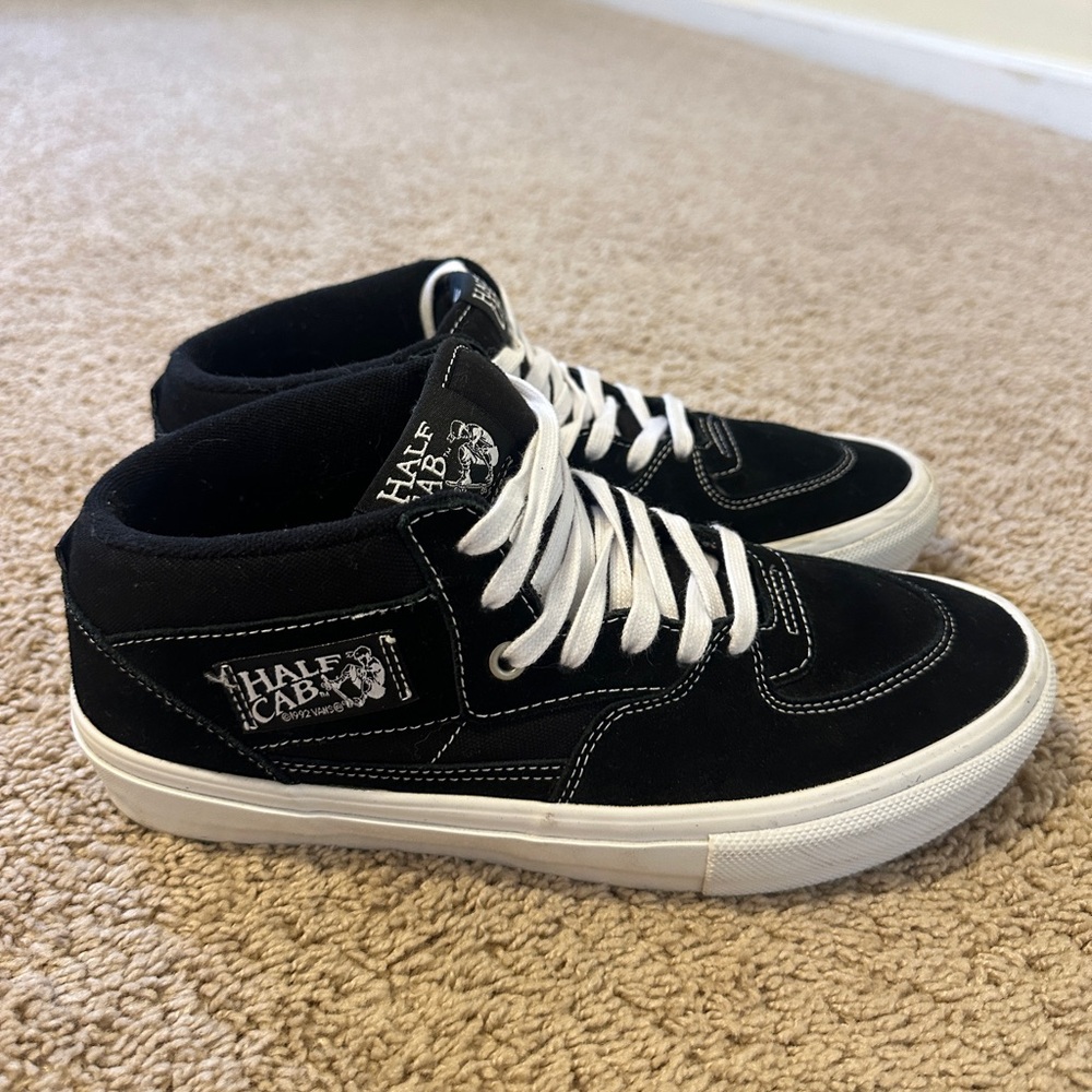 Vans Skate Half Cab Black & White Skate Shoes